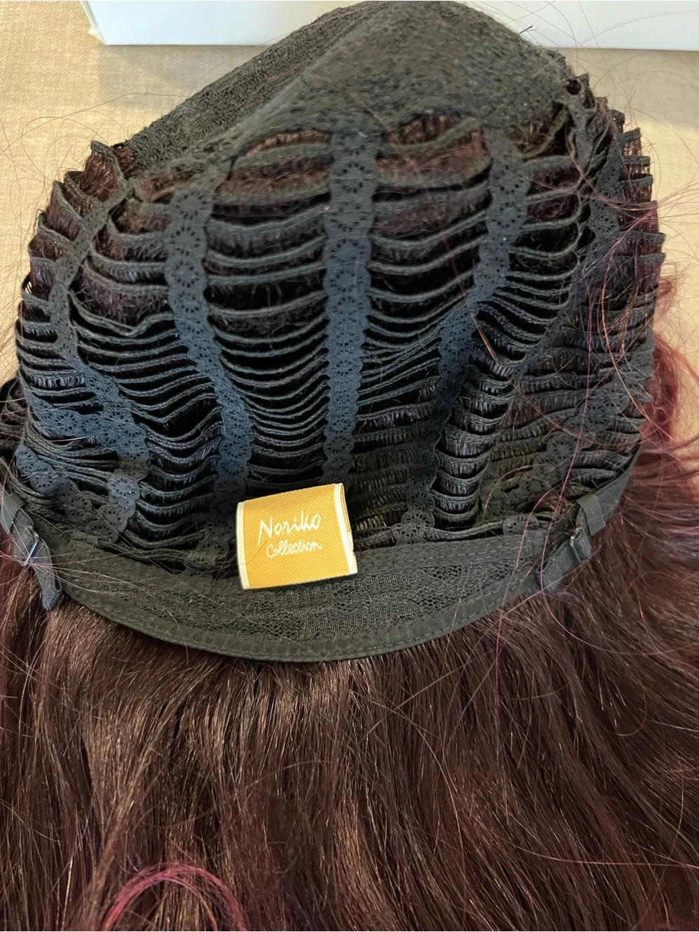 Noriko Angelica Large | Synthetic Plum Wig (Basic Cap)